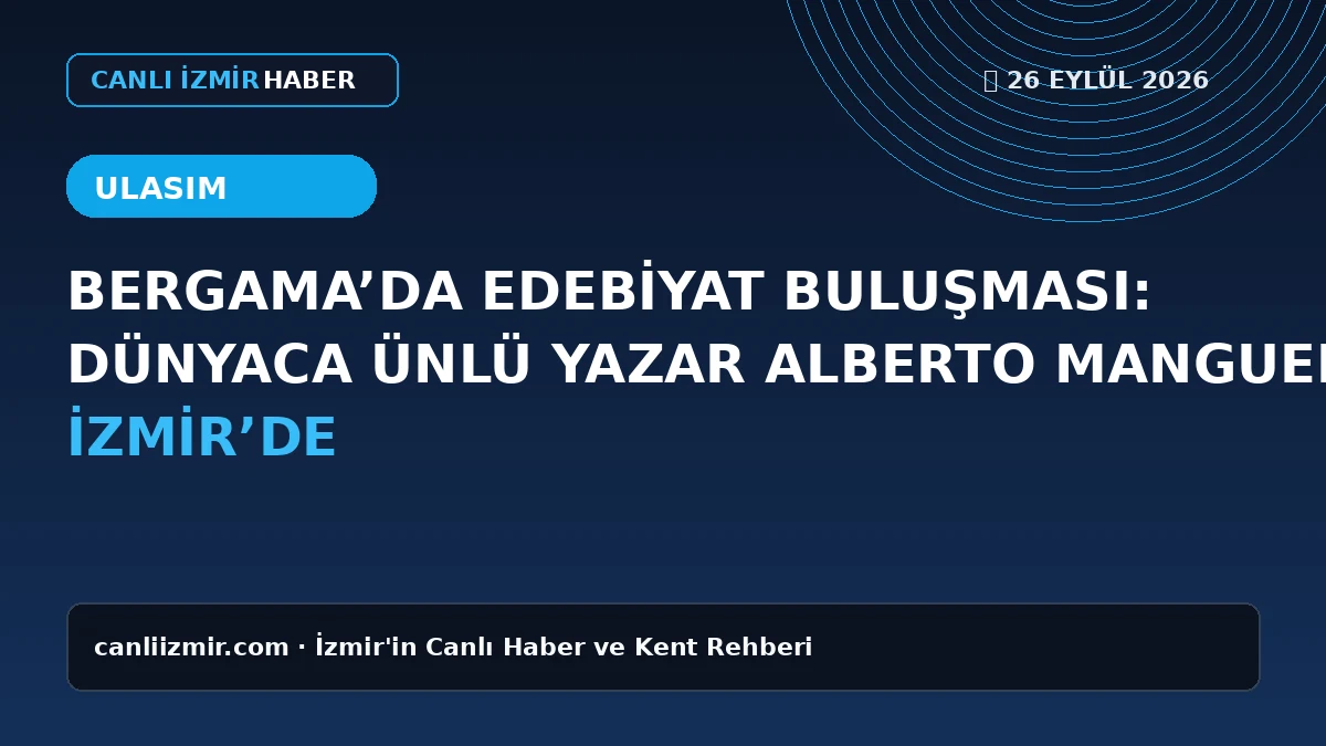 Bergama'da düzenlenen edebiyat buluşmasında Alberto Manguel ile katılımcılar