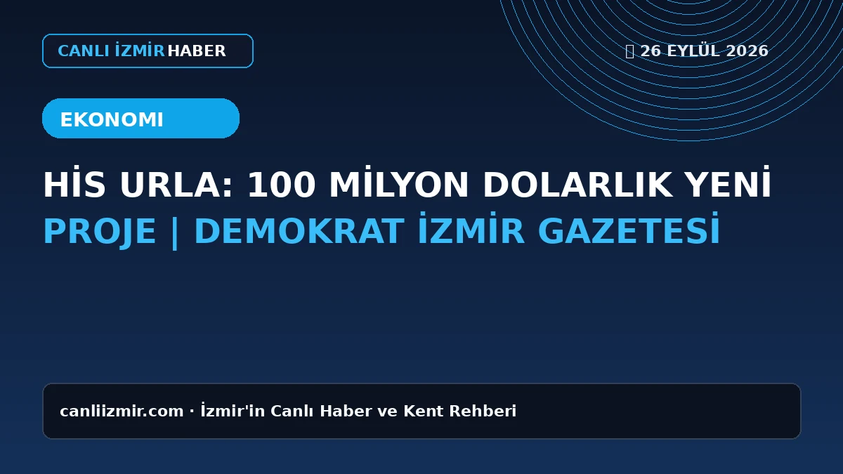 Urla'da hayata geçirilecek 100 milyon dolarlık projenin görseli