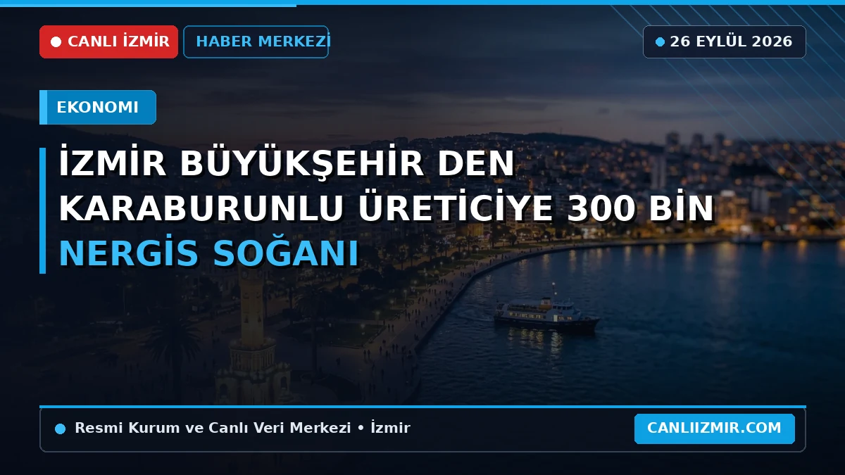 Karaburunlu üreticilere dağıtılan nergis soğanları