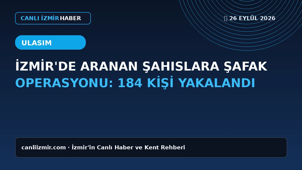 İzmir'de düzenlenen şafak operasyonu sırasında yakalanan şahıslar