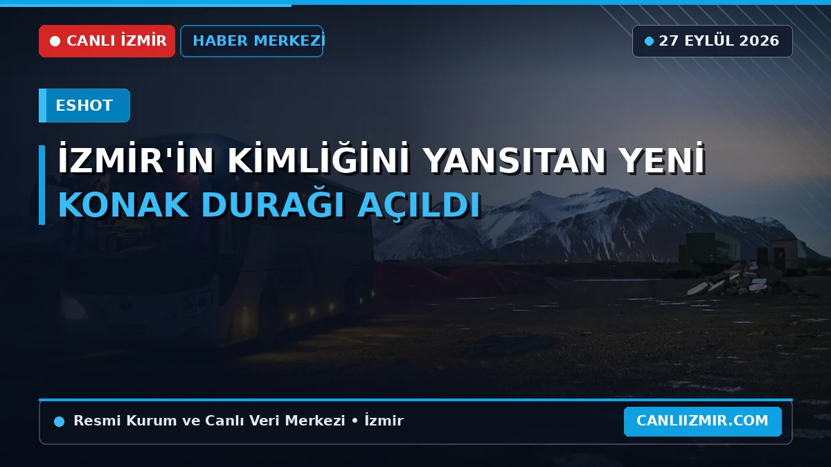İzmir Konak Durağı'nın estetik görünümü